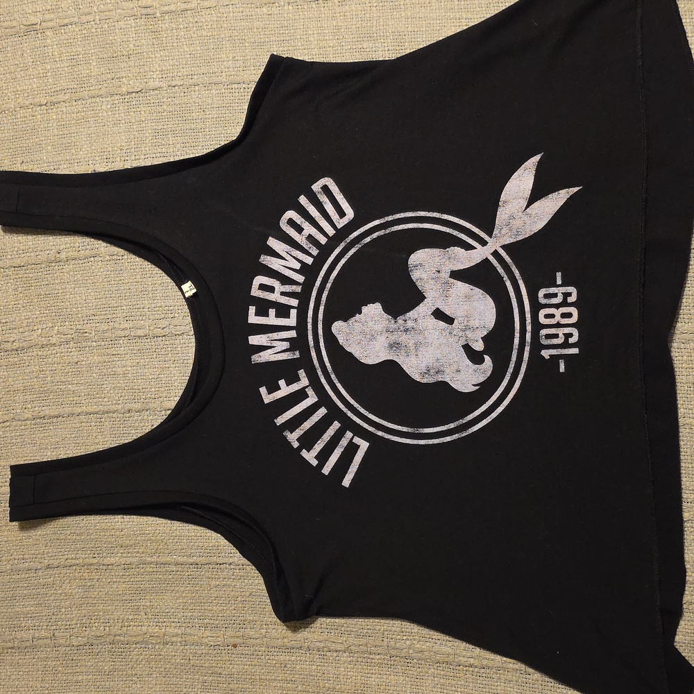 Black Little Mermaid Tank Top